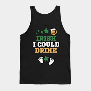 Irish Pregnancy St Patricks Day Drink Mom Tank Top